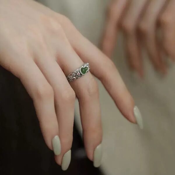 Jade Cloud Blessing Ring